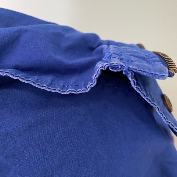 Women’s Banana Republic Distressed Blue Button up Jacket Size Large - Picture 10 of 12